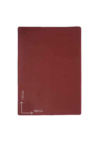 100x110 Cm Hücreli Kedi Kumu Paspası Kedi Matı Kedi Tuvalet Önü Paspası Bordo