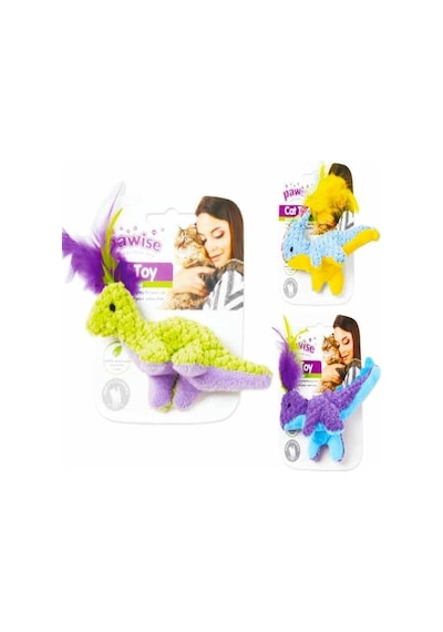 Pawise Meow Meow Life Dinosaur Peluş Köpek Oyuncağı Çok Renkli
