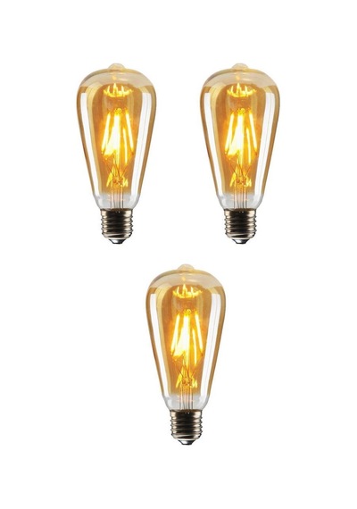 Rutter Rt-11203 6w Armut Rustik Led Ampul Amber - 3 Adet