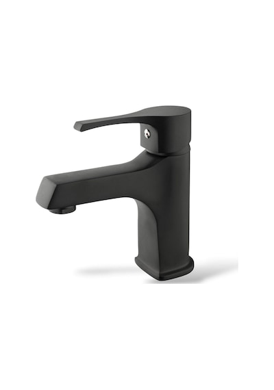 Sardıcı Lotus Sabit Lavabo Bataryası Aç - Kapa Lavabo Musluğu Çift Su Girişli Siyah