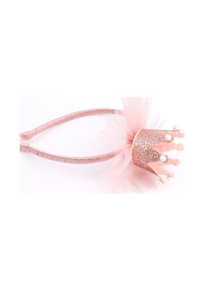 Rose İncili Kraliçe Tüllü Kız Çocuk Taç Rose