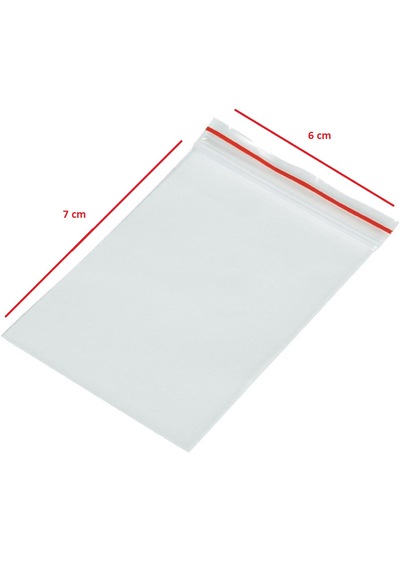 Kilitli Torba 6x7 Cm 2000'li Kilitli Buzdolabı Poşeti Şeffaf Naylon Torba Kilitli Saklama Poşeti