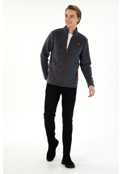 U.S. Polo Assn. Erkek Antrasit  Polar Örme Hırka 50290594-VR006