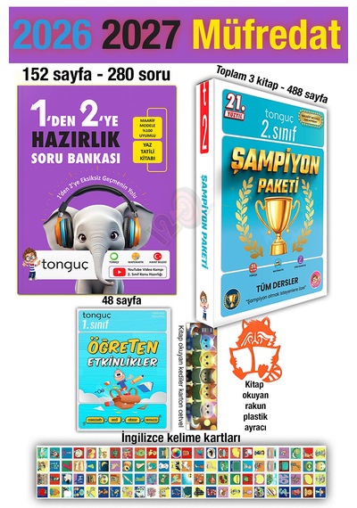 1'den 2'ye Hazırlık Kitabı 2026 Yaz Tatili 2. Sınıf Şampiyon Paketi 2027