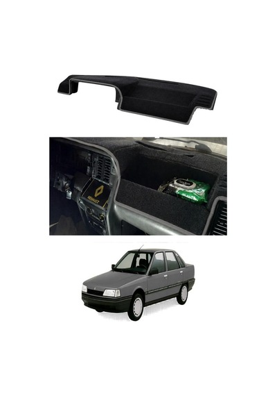 Renault - 21 Concorde 1986-1994 Uyumlu Torpido Koruma Kılıfı - Gri Şeritli