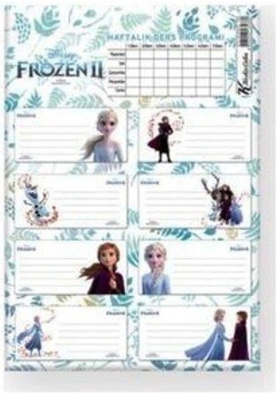 Keskin Color Frozen Okul Etiketi 3 Sayfa 24 Etiket - 2 Adet Çok Renkli