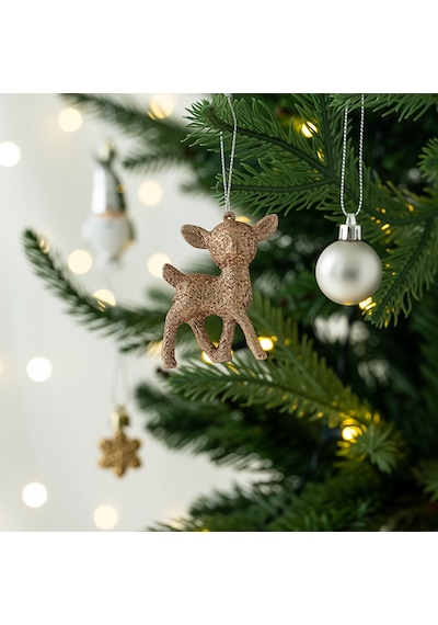 Karaca Home New Year Yılbaşı Bronze 65 Parça Ağaç Süsü Seti