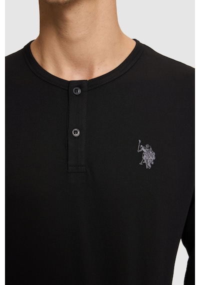 U.S. Polo Assn. Erkek Siyah Pijama Takımı 50333263-vr046