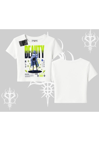 Tarzsokak Babby Tee Tshirt Anime Unity Neon Detaylı Grafik Baskılı Beyaz Tarzsokak Babby Tee Tshirt Anime Unity Neon Detaylı Grafik Baskılı Beyaz
