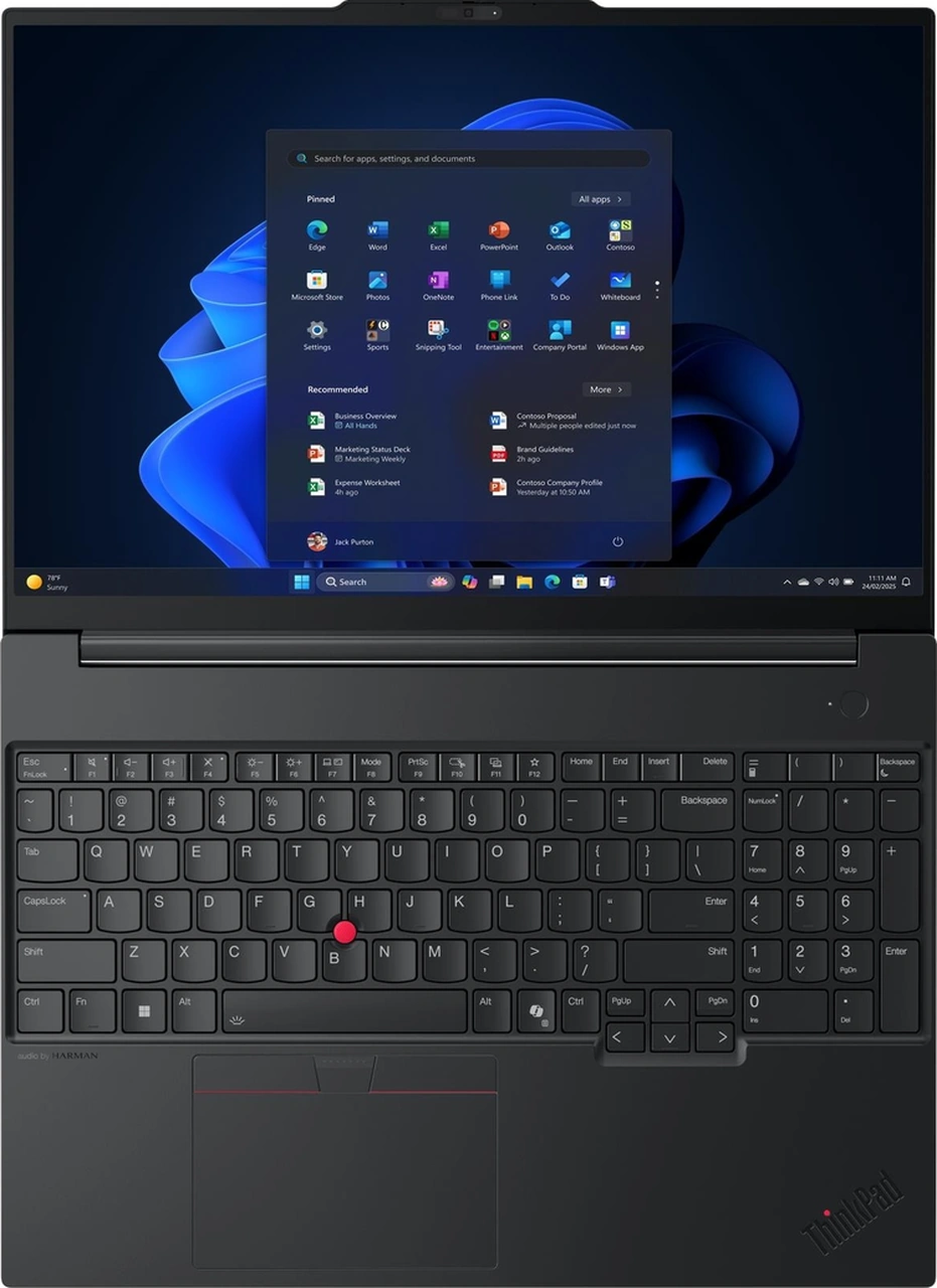 Lenovo Thinkpad E16 G3 21SR006RTX 004 Ultra 7 255H 16 GB 1 TB SSD 16" Free Dos Dizüstü Bilgisayar