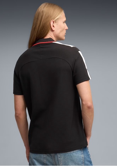 Puma Ferrari Mt7 Polo 635831-01 Tişört Erkek T-shirt Siyah