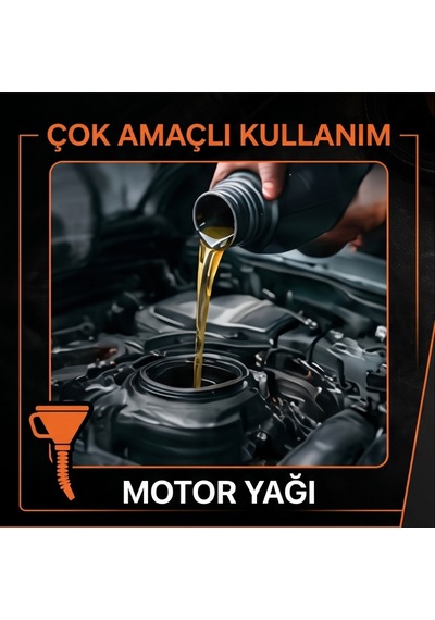 Çelik Süzgeçli Huni - Spiralli Ve Sabit Borulu - 2.2 Litre Kapasi