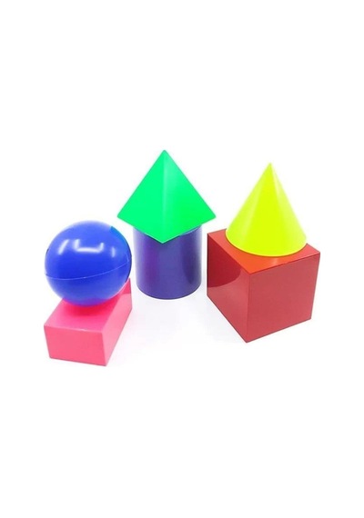 Geometrik Cisimler Seti Büyük Boy Çok Renkli