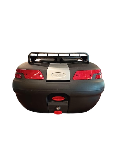 Sl-45 Lt Motosiklet Arka Çanta Üst Bagaj Ve Sırt Dayamalı Full 45 Litre Motor Çantası Siyah