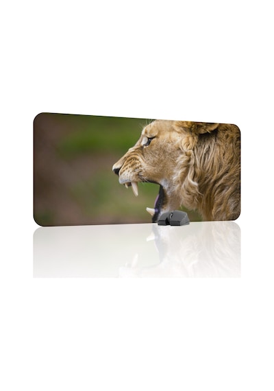 Aslan Kaymaz Dikişli Kauçuk Oyuncu Mousepad V1 - 90x40 Xxl Gaming Mouse Pad Fare Altlığı
