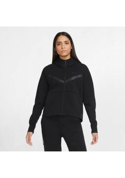 Kadın Siyah Tech Fleece Sweatshırt Cw4298-010 Siyah