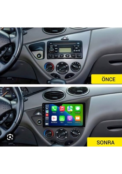 For-x Focus 1 1999-2004 -9''android-gerçek 2-32gb-wıfı 5.0ghz/bt 5.4-kablosuz Carplay-1080p Hd Kameralı-teknik Destekli 9"
