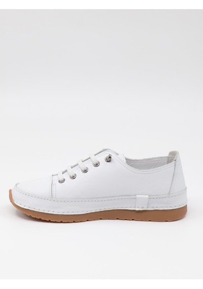 Nesilshoes Nesil Shoes Spil Rc1 Beyaz Hakiki Deri Kadın Ayakkabı