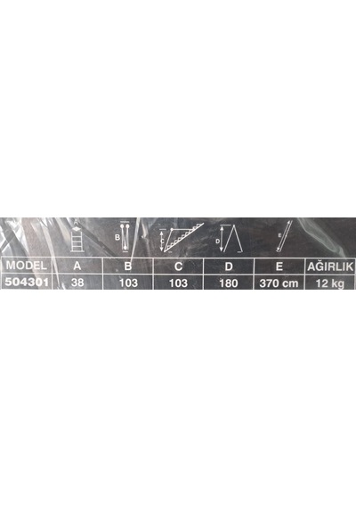 Akrobat Merdiven 3,70 Metre & Çok Amaçlı Merdiven 3,70 Metre