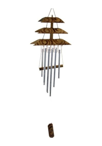 Bambu Metal Çanlı Rüzgar Çanı Çok Renkli