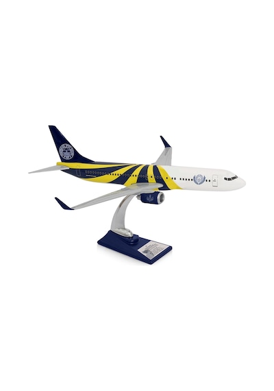 Zekupp Boeing 737-800 1/100 Ölçek Fenerbahçe Lisanslı Sarı Lacivert Tasarım Maket Uçak
