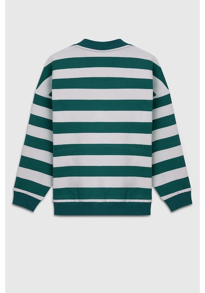 United Colors Of Benetton Erkek Çocuk Sweat Bntb23297 Yeşil Çizgili Yeşil Çizgili