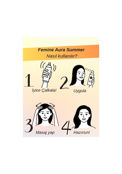 Feminine Aura Summer Uv Koruma Ekstra Hacim Kuru Şampuan 200 Ml Portakal Çiçeği Saç Parfümü Etkili
