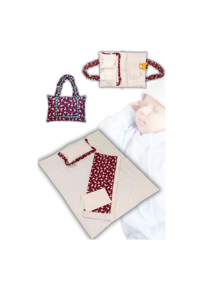 Anneler İçin Çok Amaçlı Bebek Uyku Ve Seyahat Çantası Bordo - 674204416 Bordo