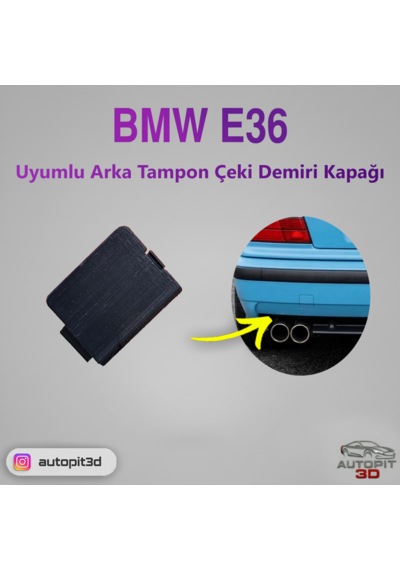Bmw E36 Uyumlu Arka Tampon Çeki Demiri Kapağı