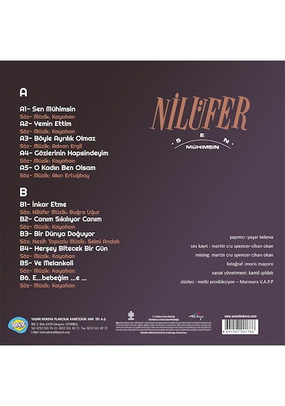 Nilüfer - Sen Mühimsin Plak