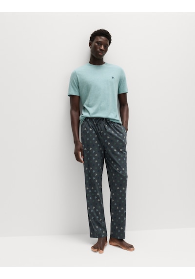 Marks & Spencer Desenli Pijama Takımı T07000586 Mavi