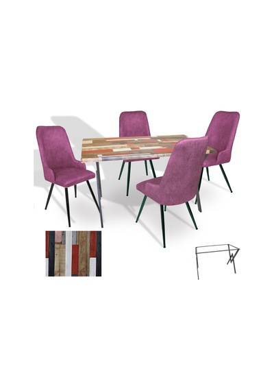 Anemon - Çırağan Masa Takımı Werzalit, Allzalit, Vermodin Tabla 80x120 - Red Wood - Mor Çok Renkli Anemon - Çırağan Masa Takımı Werzalit, Allzalit, Vermodin Tabla 80x120 - Red Wood - Mor Çok Renkli