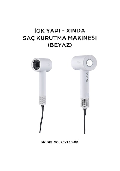 İgk Yapı Xında Saç Kurutma Makinesi Rcy160-88