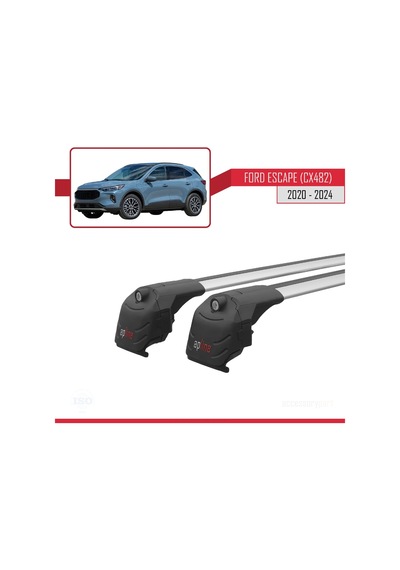 Ford Escape Cx482 2020 Ve Sonrası İle Uyumlu Ace-2 Ara Atkı Tavan Barı Gri