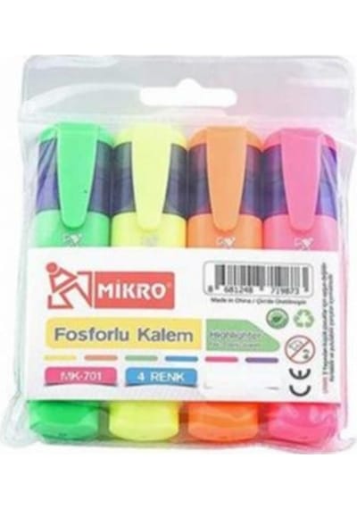Mikro Fosforlu Kalem Seti Mk 701
