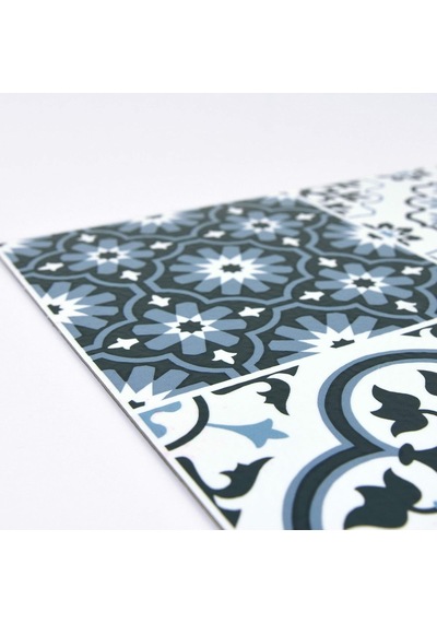 Wallpops Fp2951 Leyton Peel & Stick Floor Tiles Yer Karosu, Mavi