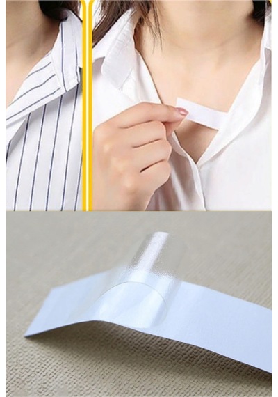 72 Adet Çift Taraflı Transparan Dekolte Kapatıcı Yapışkan Paça Boyu Düzeltici -askılı Elbise Bandı 8,5 Cm X 2 Cm