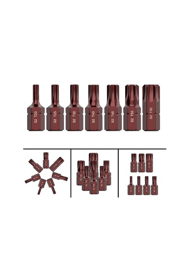 Ht- Rico 10 Adet T55 Torx Bits Uç Kısa