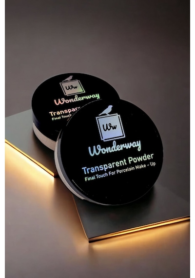 Wonderway Yoğun Kapatıcı Porselen Fondöten & Transparan Pudra Set 03 Esmer Ten Sünger ve Göz Kalemi