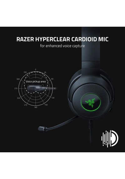 Razer Kraken V3 X Kablolu Usb Oyun Kulaklığı: Hafif Yapı - Trifor