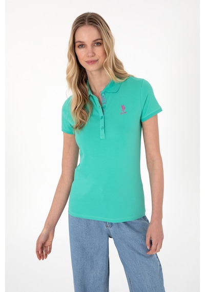 U.S. Polo Assn. Kadın Mint Basic Polo Yaka Tişört 50300896-VR090