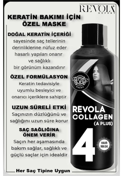 Revola Expert A Plus Yıpranmış Saçlar Ve Keratin Bakımı İçin Özel Maske 500 Ml
