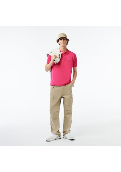Lacoste Erkek Klasik Pike Kumaş Polo T-shirt Fuşya