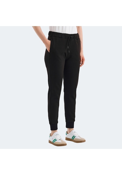 Slazenger VETERAN Kadın Cepli Siyah Eşofman Altı