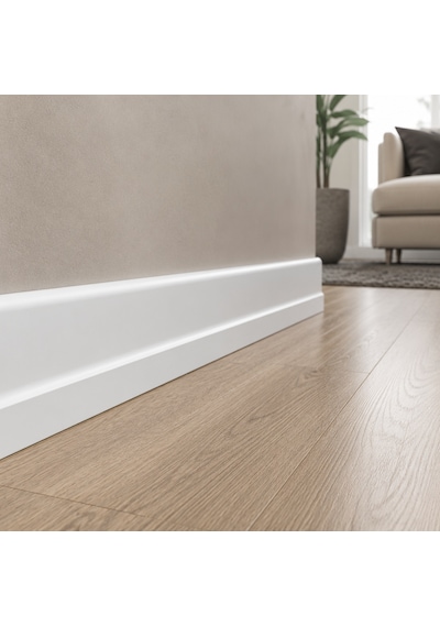 Laminant Parke S Model Süpürgelik 8cm Lake Beyaz S501
