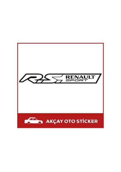 (2 Adet) R.S Renault Sport Sticker Renault Sticker Oto Sticker
