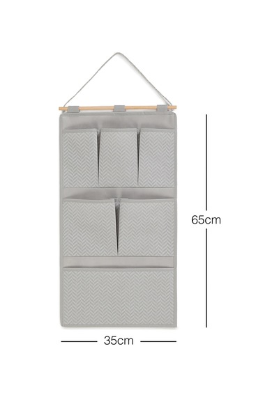 Ocean Home Textile Gri Balıksırtı Duvar Tipi Düzenleyici 35 x 65 cm
