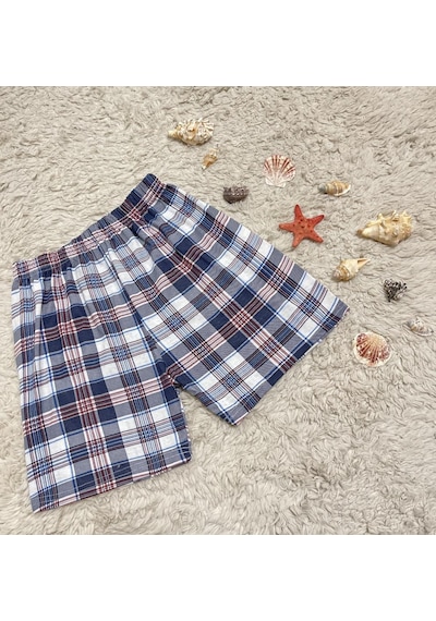 %100 Pamuk Kadın Yüksek Bel Dört Mevsim Şort Pijama