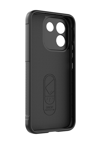 Xiaomi Redmi Note 17 Pro Max Kılıf Elde Tutma Kolaylıkla Kaydırmaz Kenar Line Dizayn Optietnik Kapak Siyah