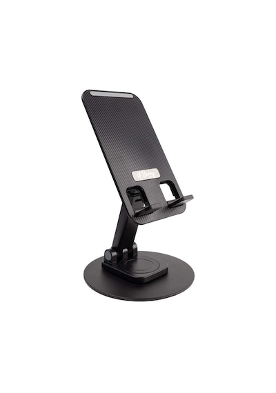 Kablosuz Klavye Mouse & Stand Seti + Telefon Standı Siyah